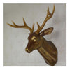 Plastic Deer Head Wall Hanging Decoration antique golden