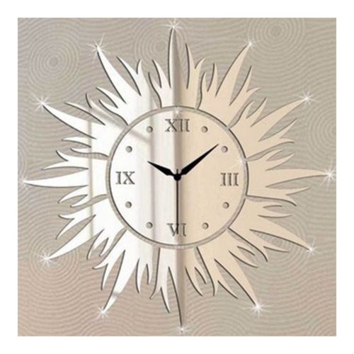 Wall Clock Living Room Decoration Mirror Sun