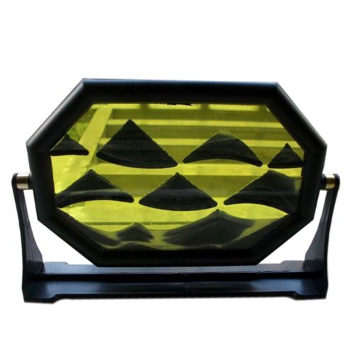 3D Creative Moving Sand Glass Art Picture Frame Desk Craft