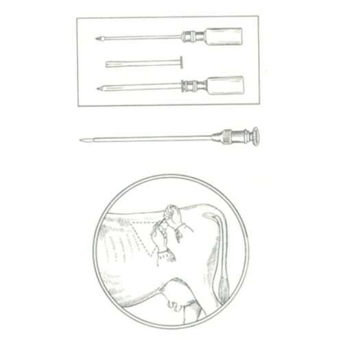 Livestock Stainless Steel Three-purpose Trocar