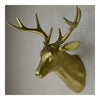 Plastic Deer Head Wall Hanging Decoration golden
