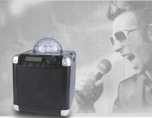 Party Speaker with Disco Lights Bluetooth Radio Karaoke Remote Control