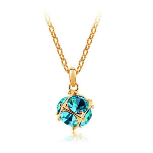 jewelry wholesale crystal ball colorful crystal necklace - Love Cube 1111-46  Go