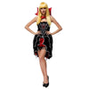 Gothic Vampire Costume Halloween Cosplay Game Uniform