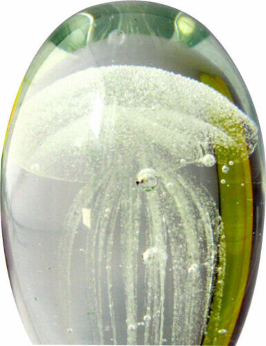 Jellyfish Paperweight Glow in the Dark WITH LED BASE Multicolor Jellyfish White