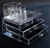 Clear Acrylic Makeup Cosmetics Jewelry Organizer 3 Drawers Display Box Storage