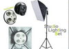 Photo Studio Light Set Photography Flash Lamp Holder Reflector Softbox Backdrops