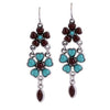 the teardrop-shaped earrings BROWN