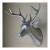 Plastic Deer Head Wall Hanging Decoration silver