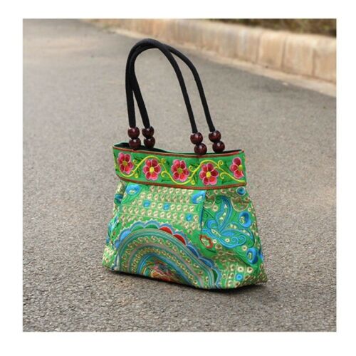 Yunnan National Style Embroidery Handbag Woman's Small Square Bag