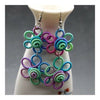 Cloth Style Long Earrings Creative Long Costume Circles   02
