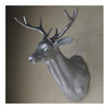 Large Size Plastic Deer Head Wall Hanging Decoration silver