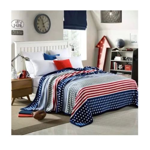 Two-side Blanket Bedding Throw Coral fleece Super Soft Warm Value 180cm 20