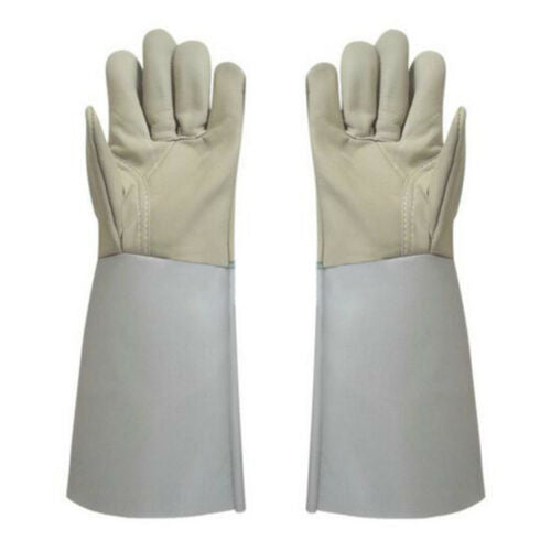 1 pair Long Mig Welding WELDERS Work Cowhide Leather Gloves 36cm