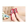 Old Beijing Cloth Shoes Summer Woman Cowhells Sole Embroidered Shoes Slipsole Vi