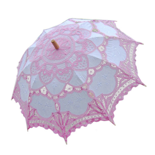 Handmade Cotton Craft Lace Macrame Children Umbrella Wedding Classical Photo