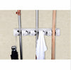 Wall Mounted Mop Organizer Holder Kitchen Mop Holder 5 Position Mop Organizer