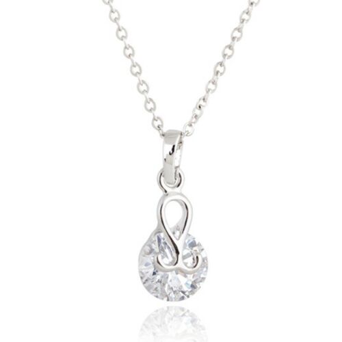 Water-drop Pendant 18K Gold Platinum Galvanized Austrian Zircon   white