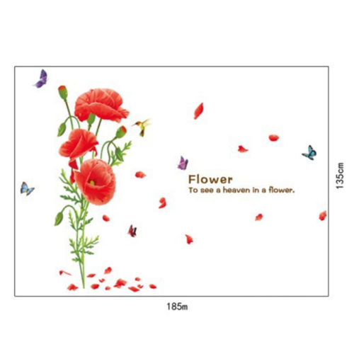 Wallpaper Wall Sticker Removeable Flower Village Style