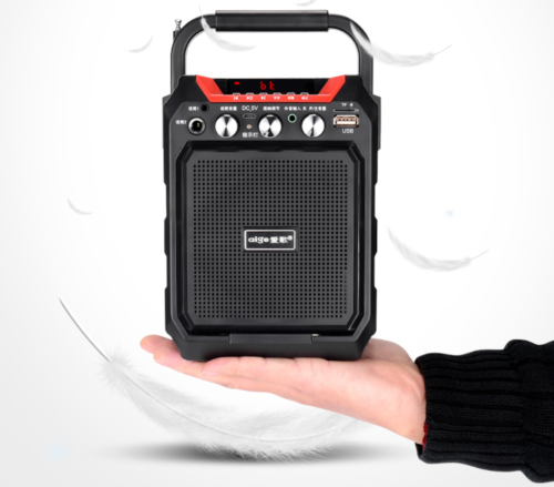 4" Rechargeable  Party Speaker System Karaoke Bluetooth USB/SD/FM/Record