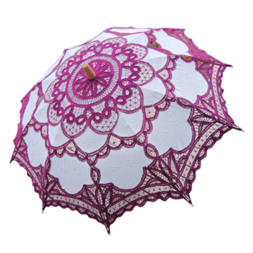 Handmade Cotton Craft Lace Macrame Children Umbrella Wedding Classical Photo