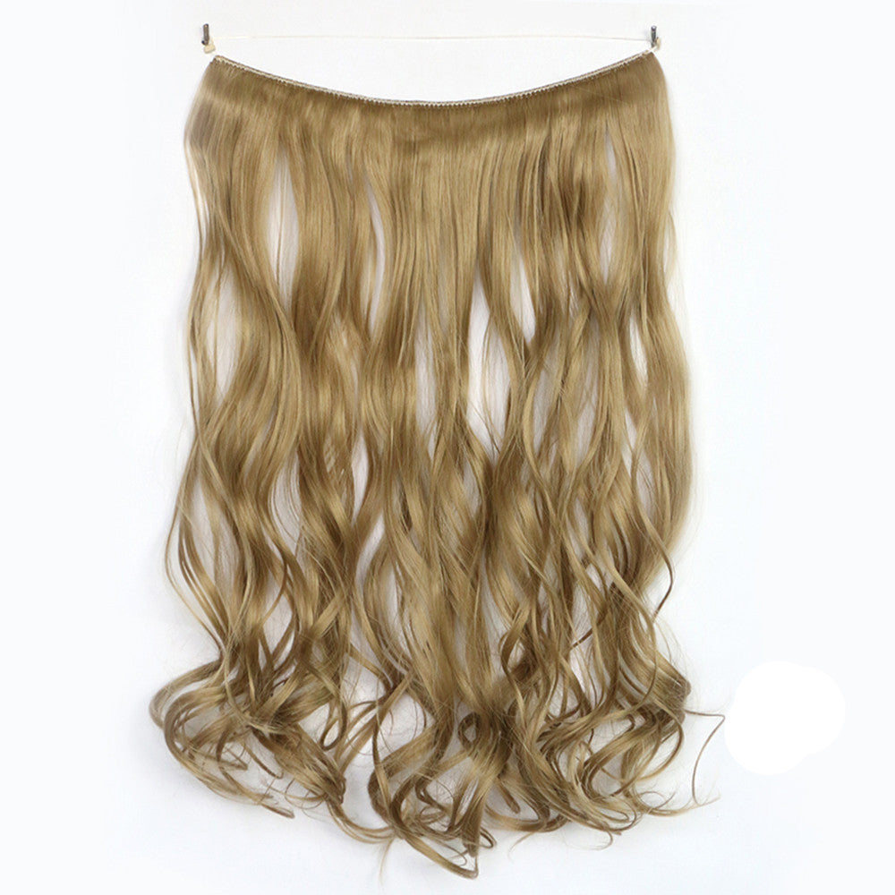 The new wig manufacturers wholesale hair extension fishing line hair extension piece piece long curly hair wig piece foreign trade explosion models in Europe and America  16# - Mega Save Wholesale & Retail - 1
