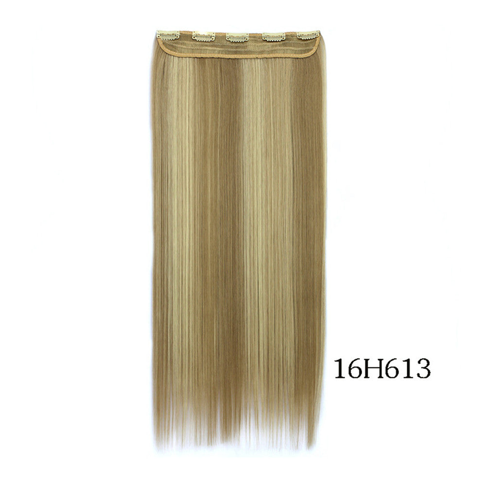 Yiwu's wig factory direct wholesale five piece long straight hair extension card issuing child wig hair piece explosion models in Europe and America   16H613 - Mega Save Wholesale & Retail - 2