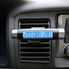 2 In 1 LCD Display Thermometer Car Electronic Clock Type Of Air Outlet Clamp Electronic Clock Car Accessory - Mega Save Wholesale & Retail
