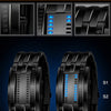 Deep Waterproof Creative Date Digital LED Luminous steel Men Women Bracelet Fashion Chic Watch Black Women - Mega Save Wholesale & Retail - 2