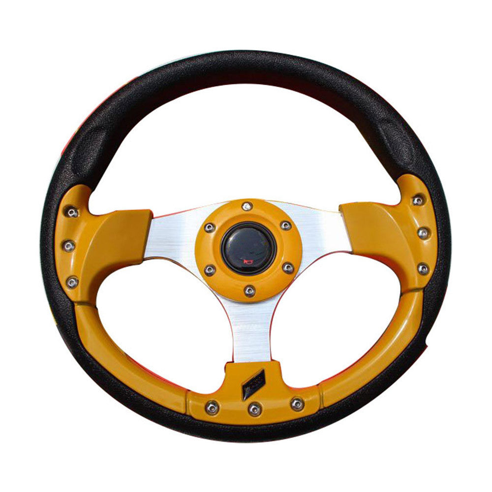 13in Alloy Auto Steering Wheel Racing sport Style - Mega Save Wholesale & Retail