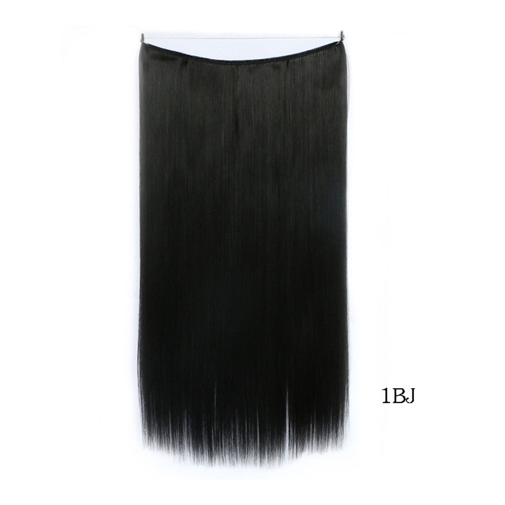 The new fishing line hair extension wig hair extension piece straight hair wig piece factory direct wholesale supply foreign trade explosion models in Europe and America  1BJ - Mega Save Wholesale & Retail - 1