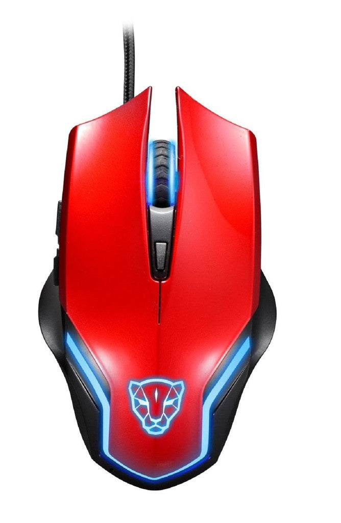 Emitting gaming mouse F61 notebook desktop mouse licensed cafe Cable year replacement ADS Red - Mega Save Wholesale & Retail - 1