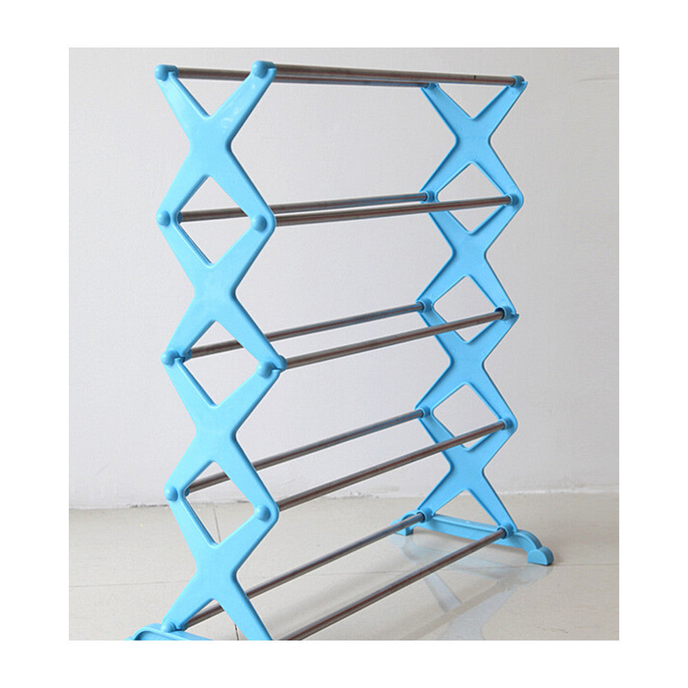15 Pairs 5 Tier Level Stackable Space Saving Shoes Rack Organizer Storage Shelf - Mega Save Wholesale & Retail