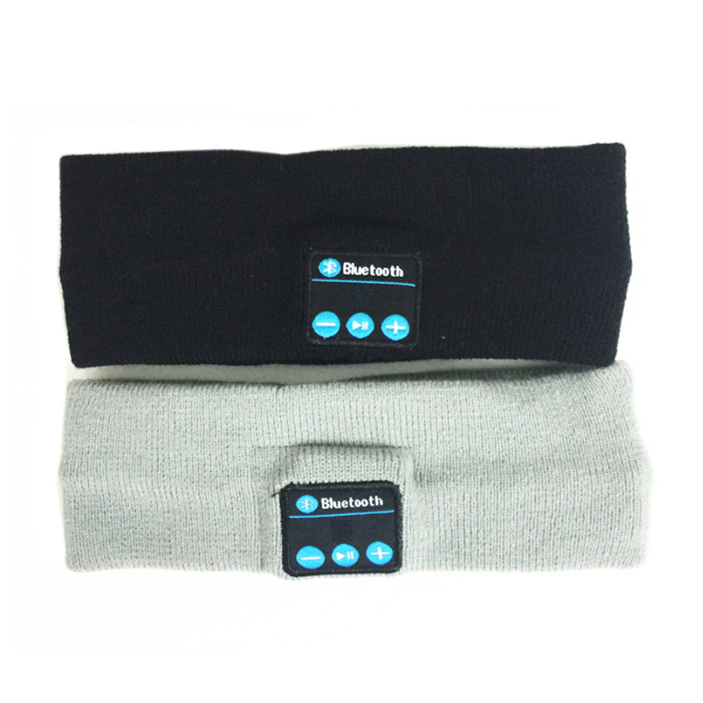 Bluetooth Stereo Music Sports Headband   light grey