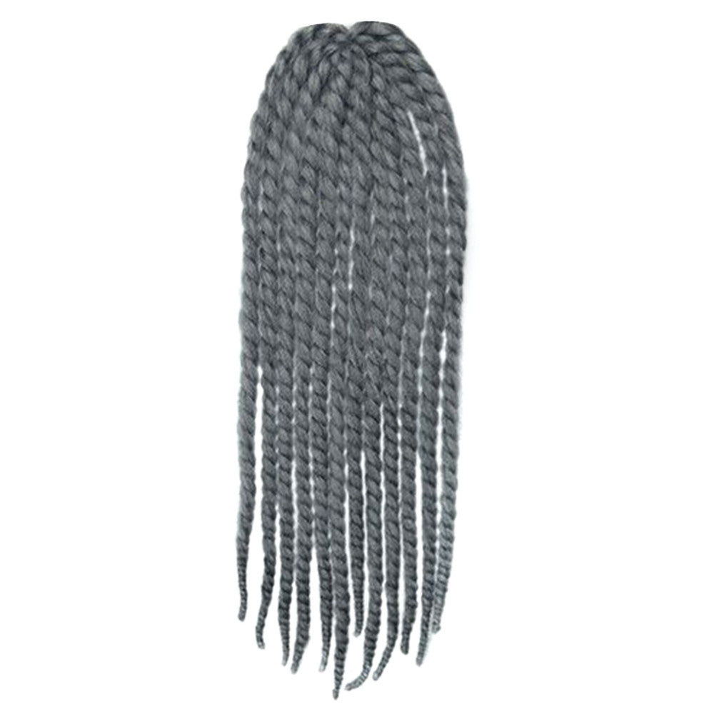 24inch Negro Wig Hair Extension African Braid     white grey B/H# - Mega Save Wholesale & Retail - 1