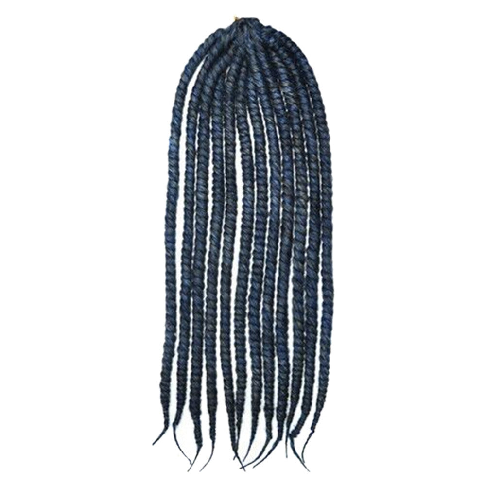 24inch Negro Wig Hair Extension African Braid     black white blue B/W/B# - Mega Save Wholesale & Retail - 1