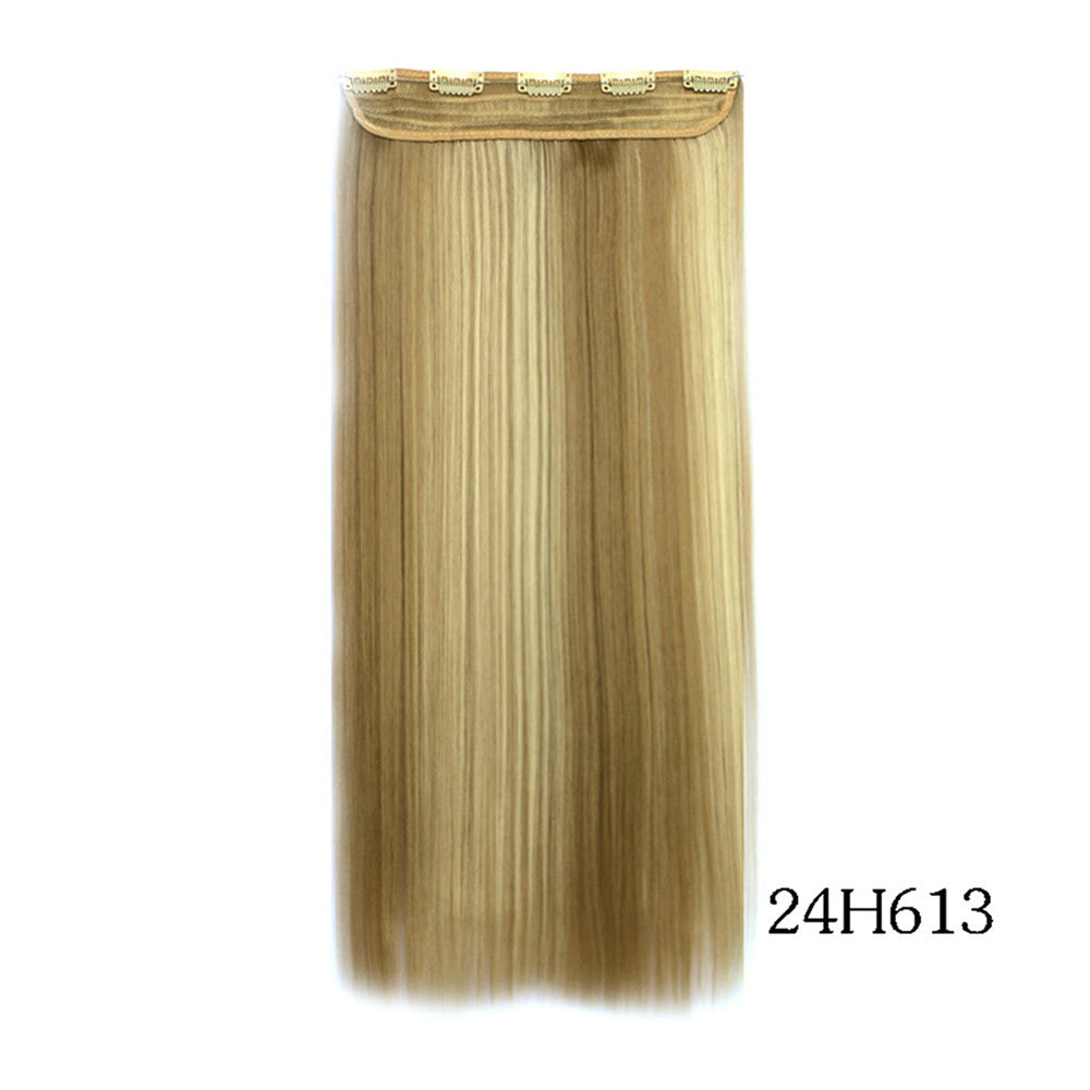 Yiwu's wig factory direct wholesale five piece long straight hair extension card issuing child wig hair piece explosion models in Europe and America   24H613 - Mega Save Wholesale & Retail - 2