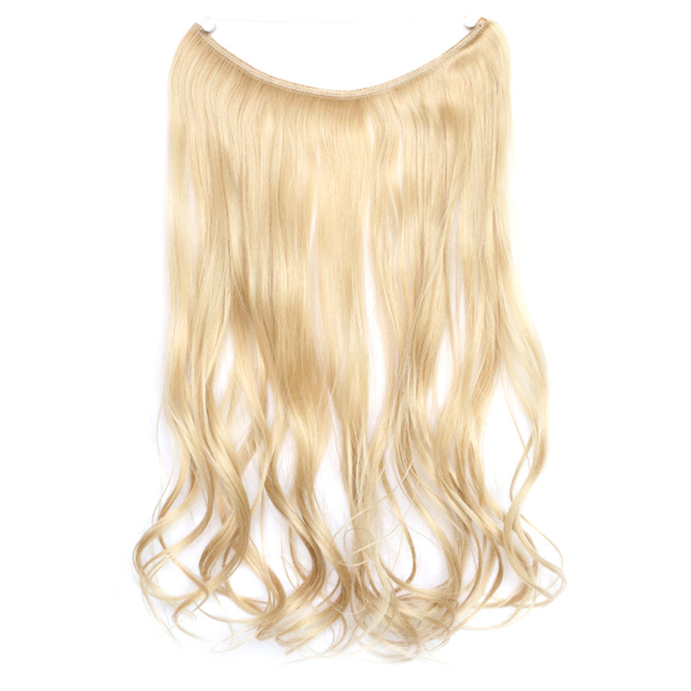 The new wig manufacturers wholesale hair extension fishing line hair extension piece piece long curly hair wig piece foreign trade explosion models in Europe and America  25/613 - Mega Save Wholesale & Retail - 1