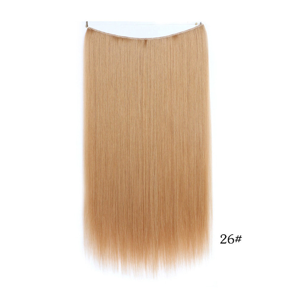 The new fishing line hair extension wig hair extension piece straight hair wig piece factory direct wholesale supply foreign trade explosion models in Europe and America   26# - Mega Save Wholesale & Retail - 1