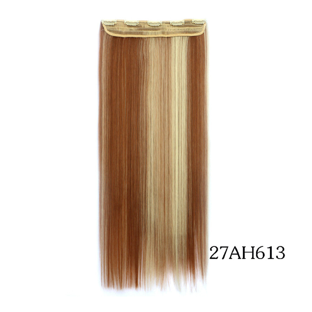 Yiwu's wig factory direct wholesale five piece long straight hair extension card issuing child wig hair piece explosion models in Europe and America   27AH613 - Mega Save Wholesale & Retail - 2