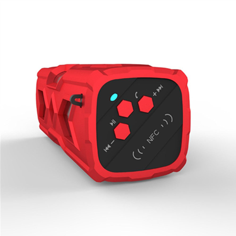 newest four waterproof Bluetooth wireless outdoor speaker stereo mountaineering priced 3D surround sound Blue - Mega Save Wholesale & Retail - 3