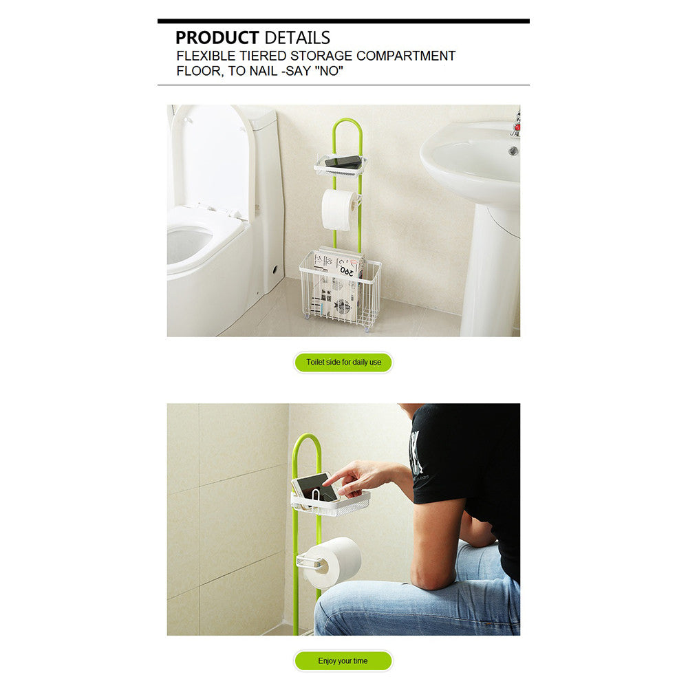 creatwo simple multifunction bathroom reading rack toilet toilet shelving shelf storage rack storage - Mega Save Wholesale & Retail - 2