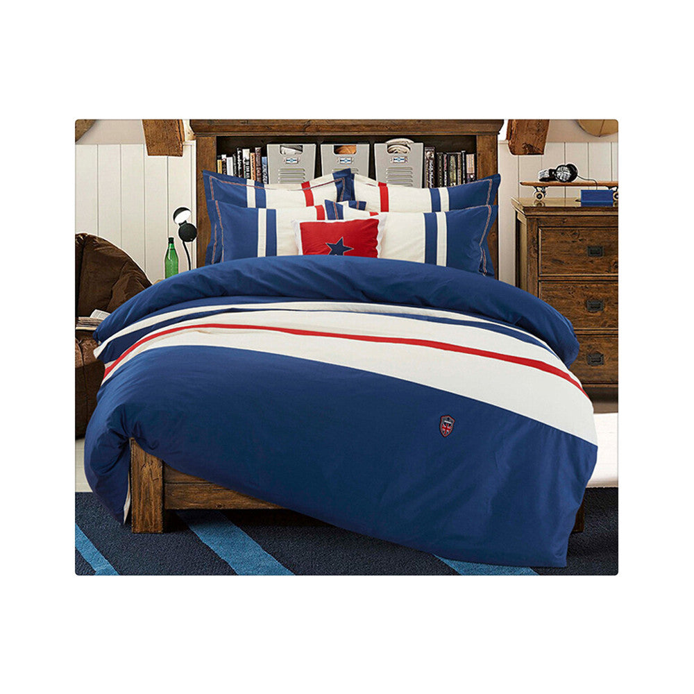 Cotton Concise Flag Warm Duvet Quilt Cover Sets Bedding Cover Sets S size 003 - Mega Save Wholesale & Retail