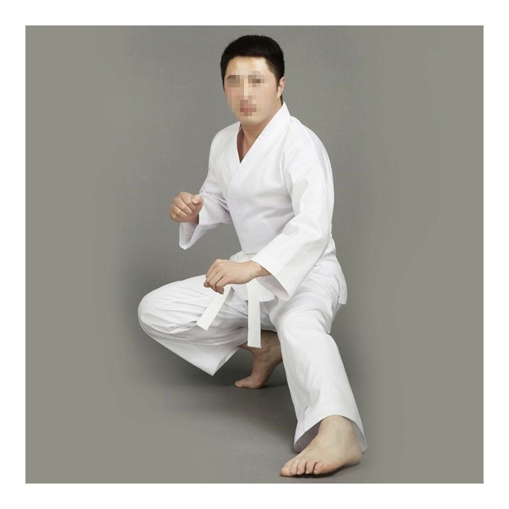 Karate Clothes Cotton-polyester Three-quarter Sleeves Tournament Adults Children