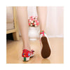 Old Beijing Cloth Shoes Woman Embroidered Shoes Literary Style Slipsole Increase