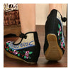 Old Beijing Cloth Embroidered Shoes Casual   black