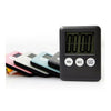 LCD Digital Kitchen Timer Count Down Up Magnetic Adsorption    Black