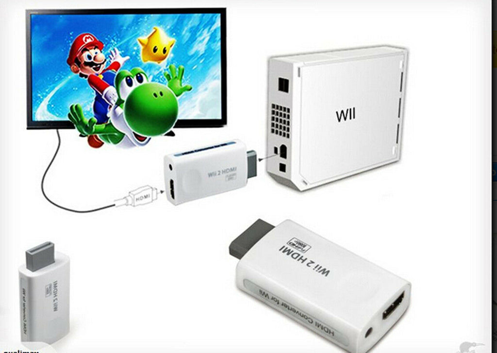 Nintendo WII HDMI converter with [[ HDMI cable]]