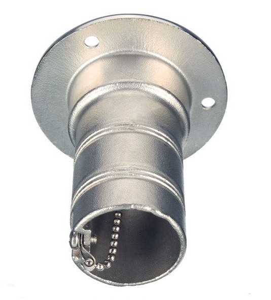 Boat Deck Fill / Filler Keyless Cap -1 1/2"- Fuel Marine 316 Stainless Steel