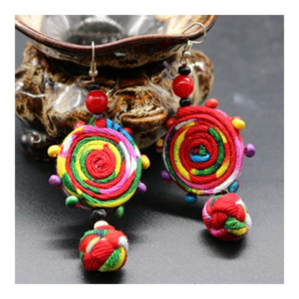 Cloth Style Long Earrings Creative Costume Knot